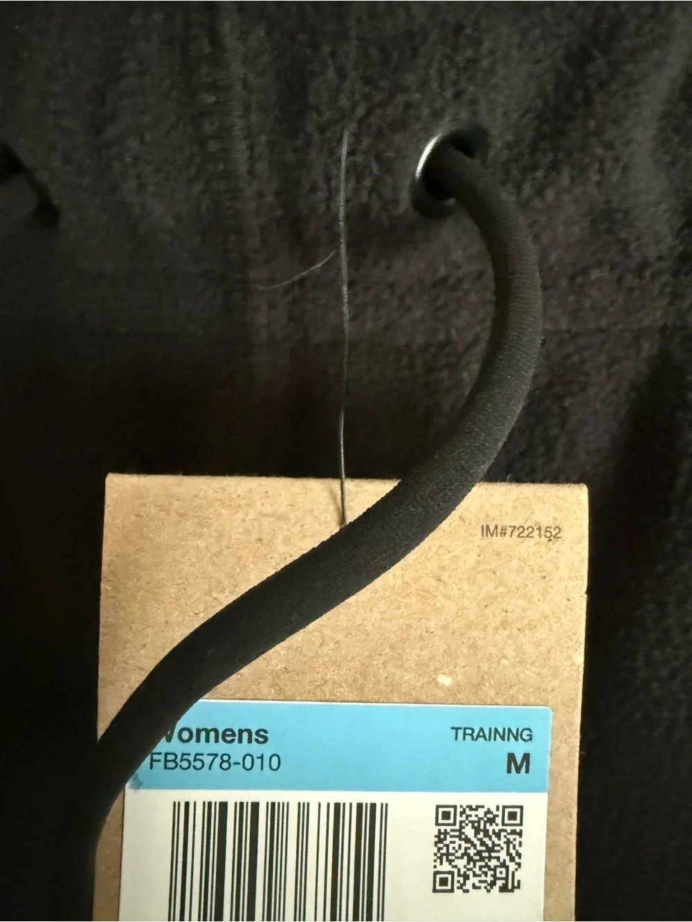 NWT Nike Women's One Therma-FIT Fleece Polar Sweatpants Soft Black Medium FB5578